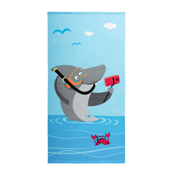 Beach Towel Shark Selfie