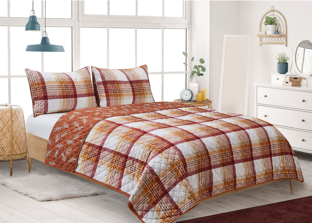 Autumn Plaid Quilt Set – Mega Bedding Outlet