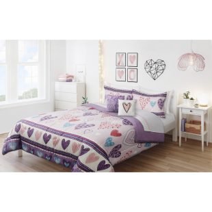 Pretty Hearts 2 or 3 pc Kids Comforter set