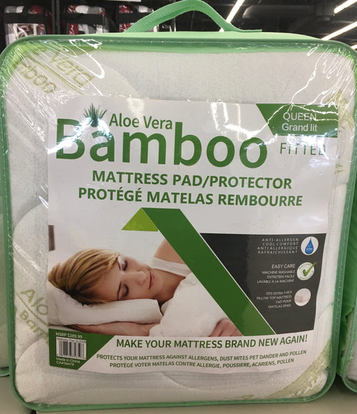 Aloe Bamboo Mattress Pad
