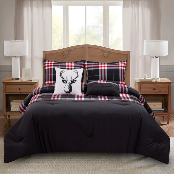 Lodge Black 5-piece Comforter set