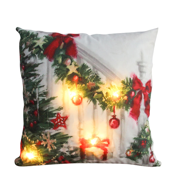 Christmas Cushion with LED Lights